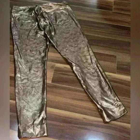 V Cristina metallic copper jeggings size 6 - Picture 8 of 13